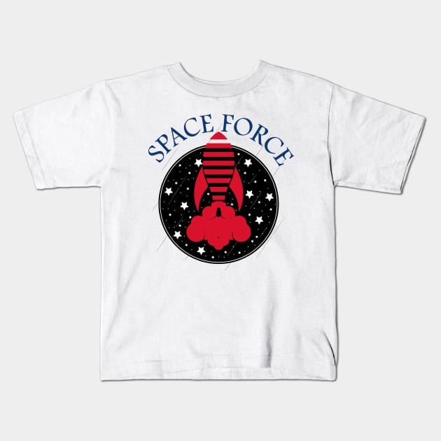 Space Force Kids T-Shirt by Masrofik